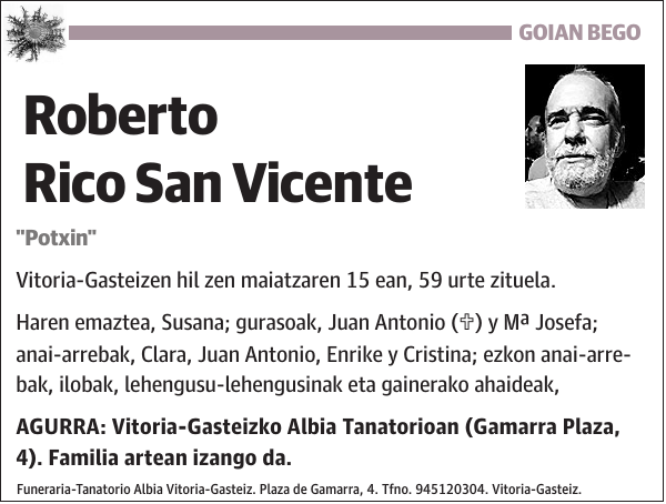 Roberto Rico San Vicente