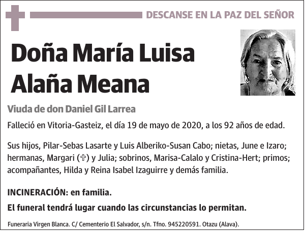 María Luisa Alaña Meana