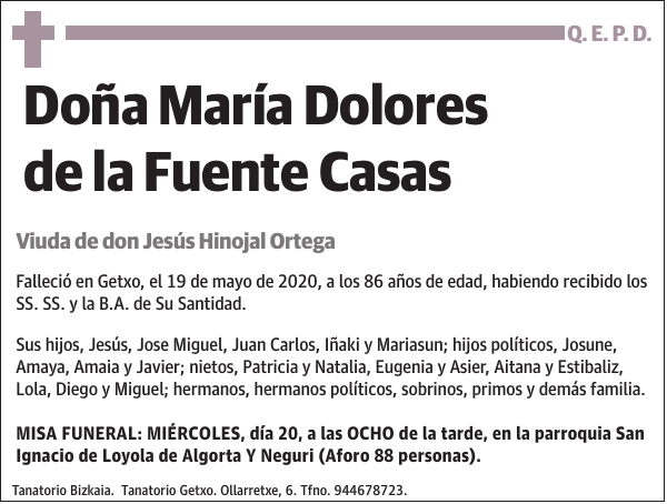 María Dolores de la Fuente Casas