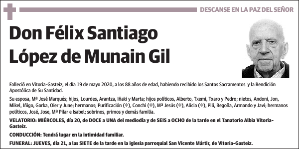 Félix Santiago López de Munain Gil