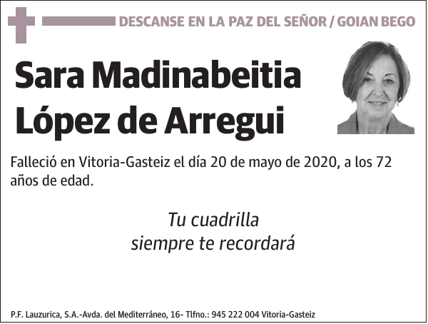 Sara Madinabeitia López de Arregui