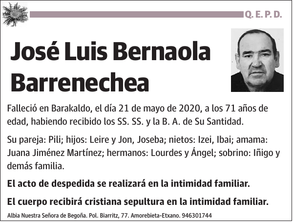 José Luis Bernaola Barrenechea