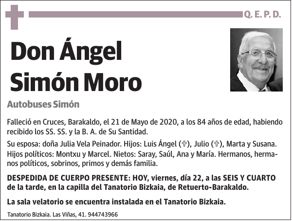 Ángel Simón Moro Autobuses Simón