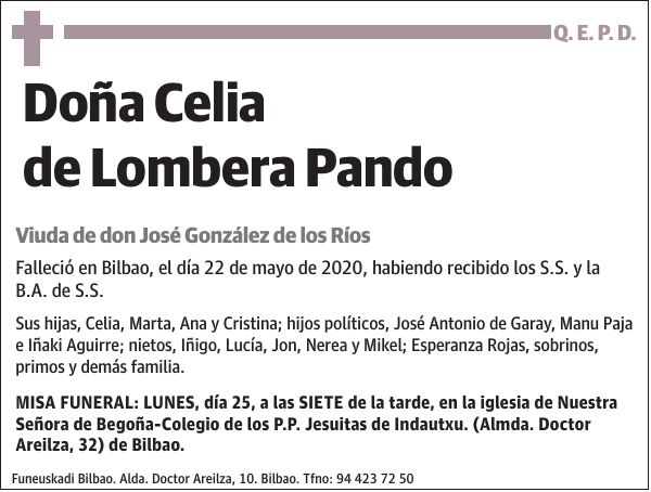 Celia de Lombera Pando