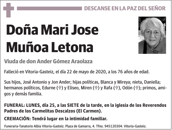 Mari Jose Muñoa Letona