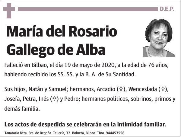 María del Rosario Gallego de Alba