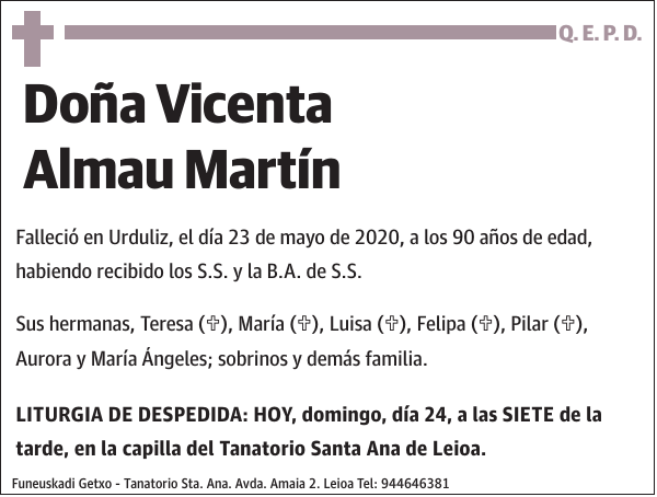 Vicenta Almau Martín