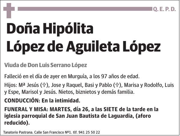 Hipólita López de Aguileta López