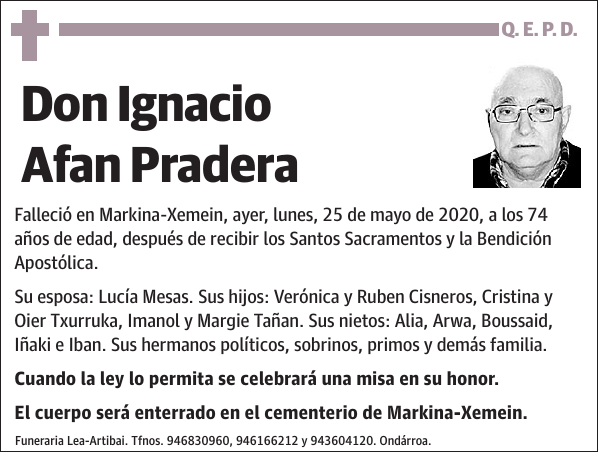 Ignacio Afan Pradera