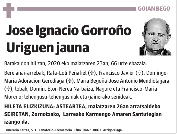 Jose Ignacio Gorroño Uriguen