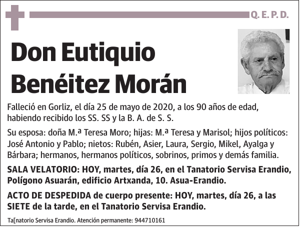 Eutiquio Benéitez Morán