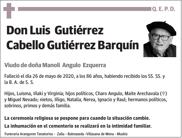 Luis Gutiérrez Cabello Gutiérrez Barquín