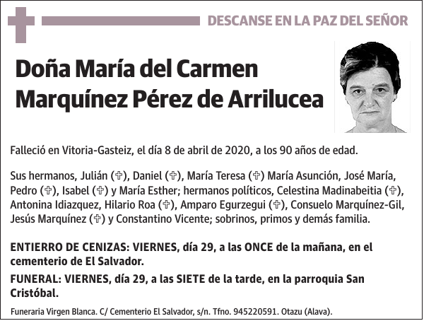 María del Carmen Marquínez Pérez de Arrilucea