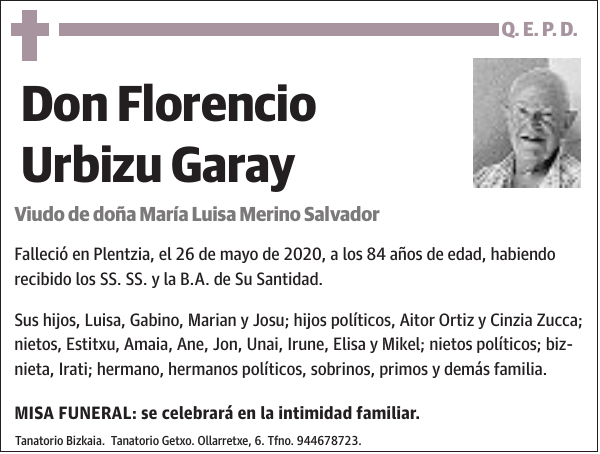 Florencio Urbizu Garay