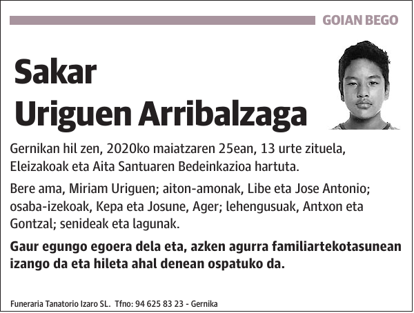 Sakar Uriguen Arribalzaga