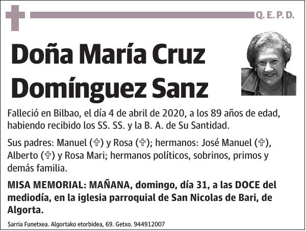 María Cruz Domínguez Sanz