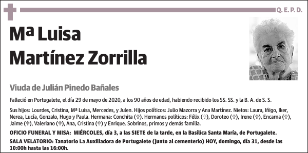 Mª Luisa Martínez Zorrilla