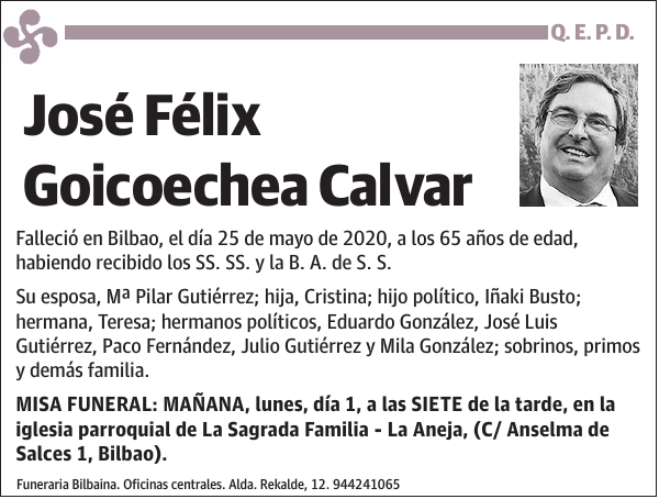 José Félix Goicoechea Calvar