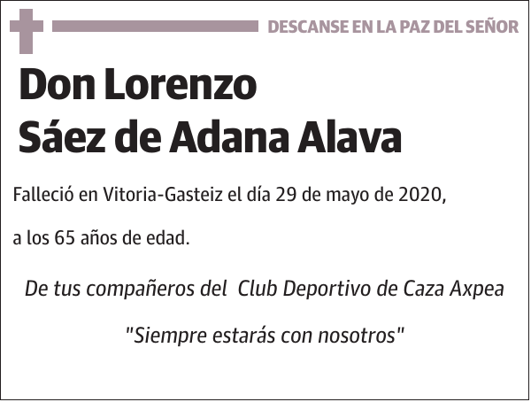 Lorenzo Sáez de Adana Alava