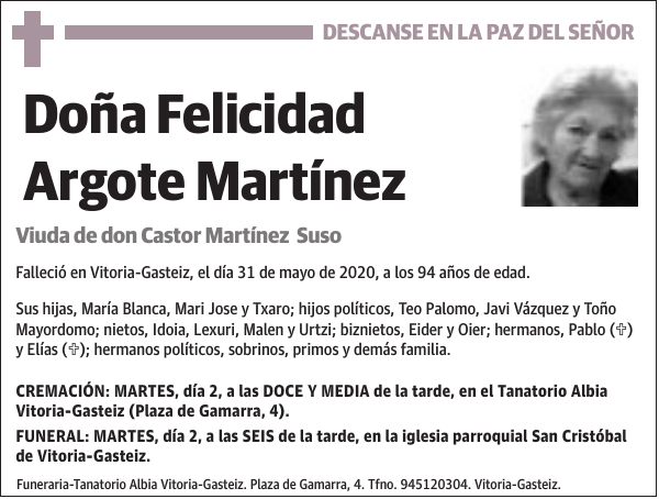 Felicidad Argote Martínez