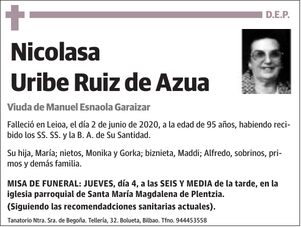 Nicolasa Uribe Ruiz de Azua