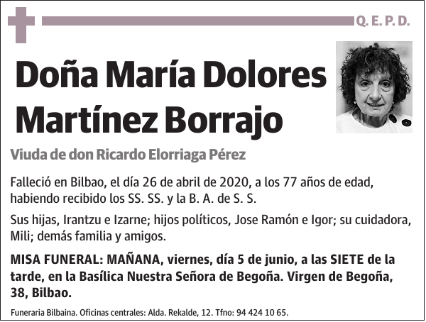 María Dolores Martínez Borrajo