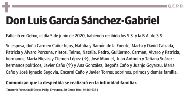 Luis García Sánchez-Gabriel