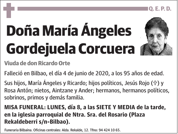 María Ángeles Gordejuela Corcuera