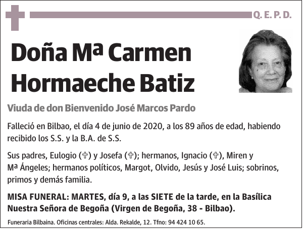 Mª Carmen Hormaeche Batiz