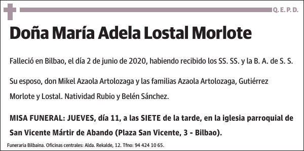 María Adela Lostal Morlote