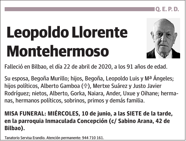 Leopoldo Llorente Montehermoso