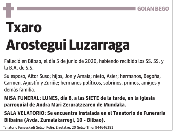 Txaro Arostegui Luzarraga