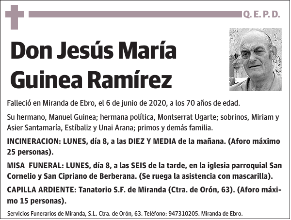 Jesús María Guinea Ramírez