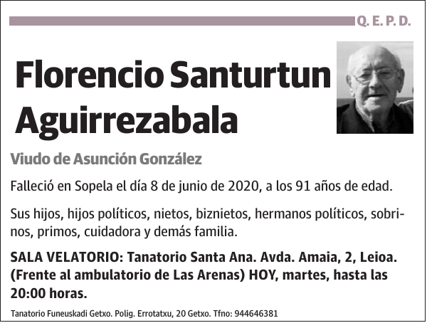 Florencio Santurtun Aguirrezabala