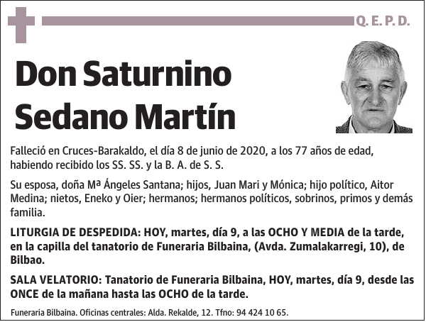 Saturnino Sedano Martín