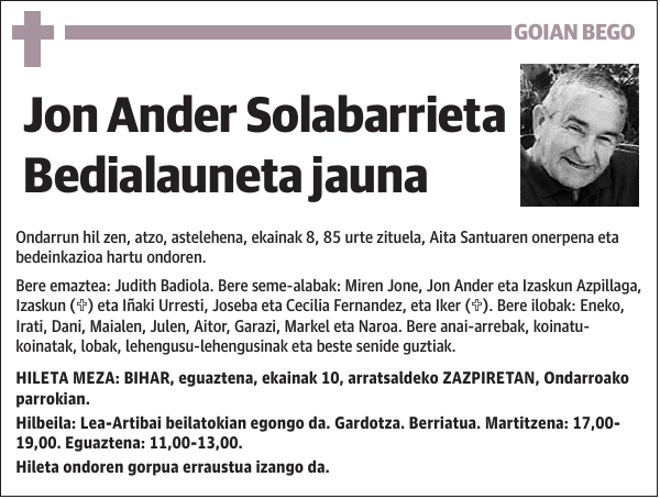 Jon Ander Solabarrieta Bedialauneta