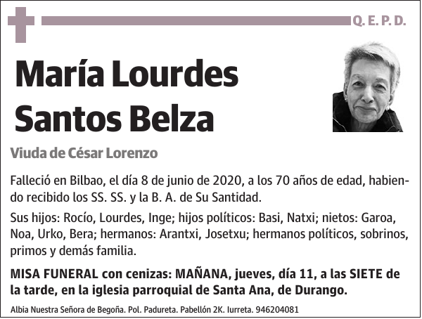 María Lourdes Santos Belza