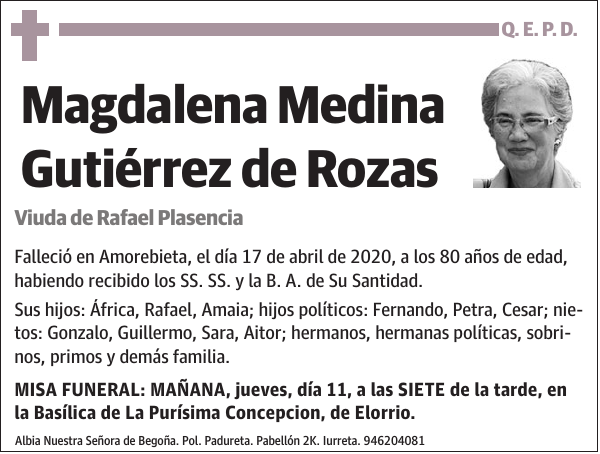 Magdalena Medina Gutiérrez de Rozas