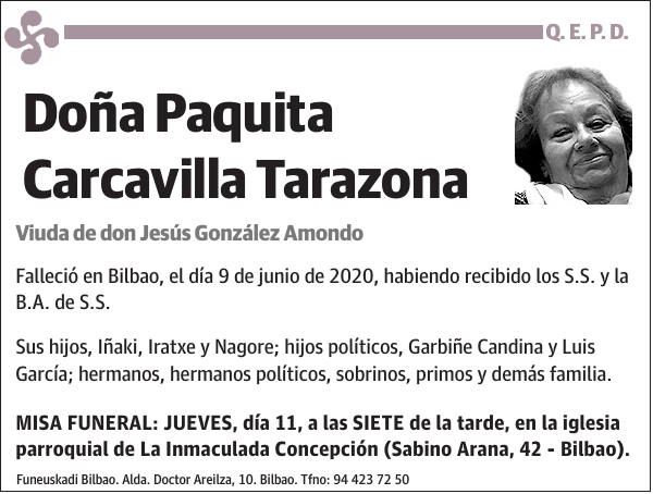 Paquita Carcavilla Tarazona