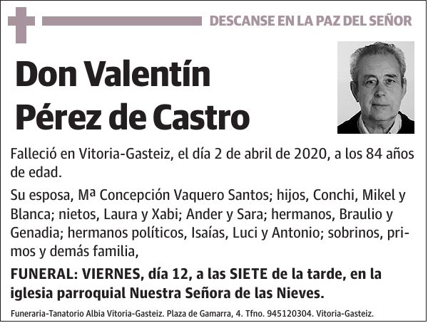 Valentín Pérez de Castro