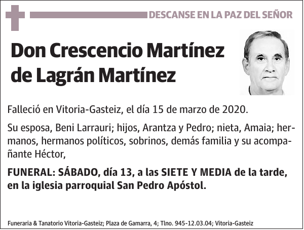 Crescencio Martínez de Lagrán Martínez