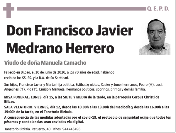 Francisco Javier Medrano Herrero