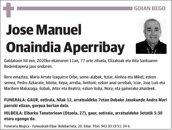 Jose Manuel Onaindia Aperribay