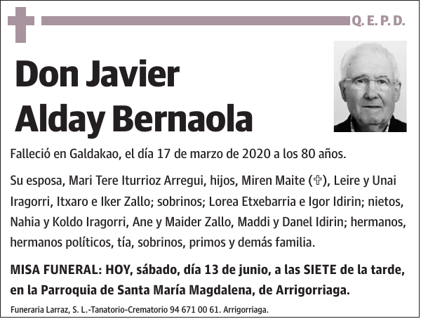 Javier Alday Bernaola