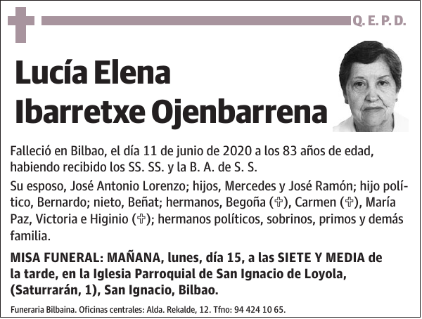 Lucía Elena Ibarretxe Ojenbarrena