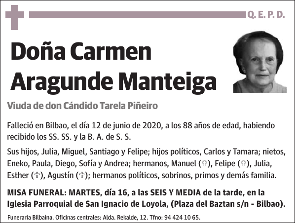 Carmen Aragunde Manteiga