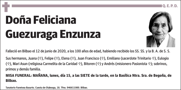 Feliciana Guezuraga Enzunza