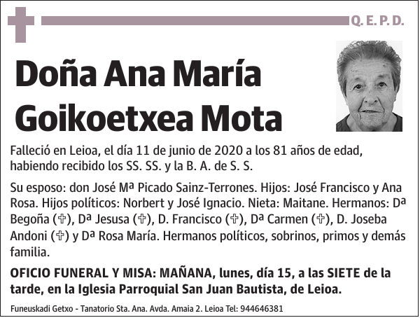 Ana María Goikoetxea Mota