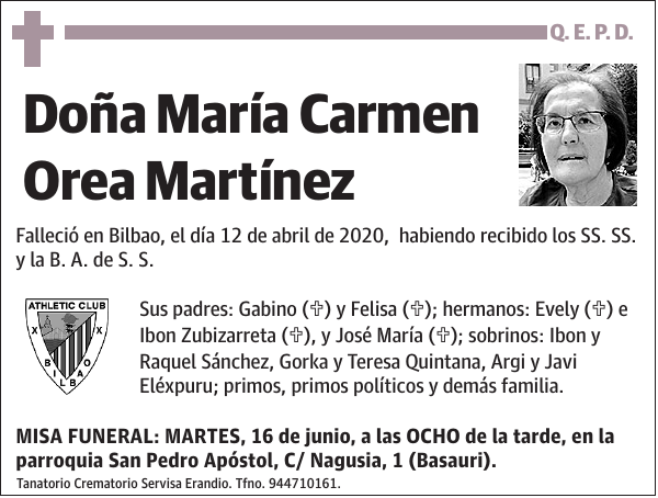 María Carmen Orea Martínez