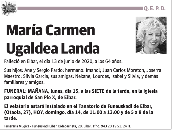 María Carmen Ugaldea Landa